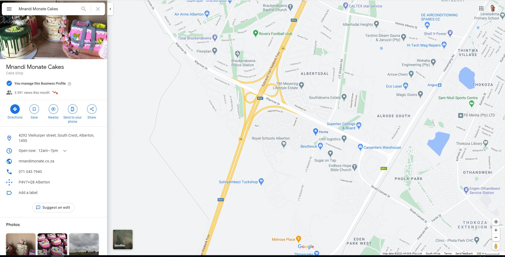 Google Map of Alberton